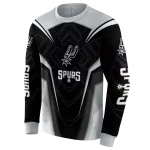 san-antonio-spurs-futuristic-pattern-silver-black-hoodie-best-selling