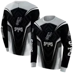 san-antonio-spurs-futuristic-pattern-silver-black-hoodie-best-selling