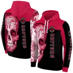 toronto-raptors-sugar-skull-red-black-hoodie-best-selling