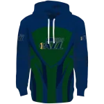 Utah Jazz Hoodie - Navy Black with Concentric Lines Design