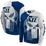 utah-jazz-graphic-punisher-navy-white-hoodie-best-selling
