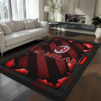 AC Milan Rug - Torn Mesh Red