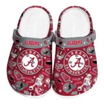Alabama Crimson Tide Clogs - Football Icons Crimson