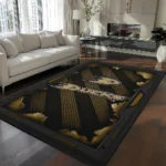 Anaheim Ducks Rug - Torn Mesh Gold