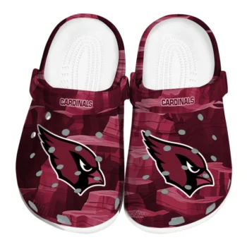 Arizona Cardinals Clogs - Canyon Layers Red