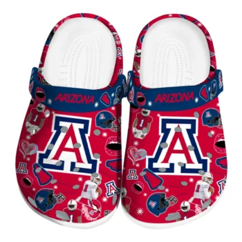 Arizona Wildcats Clogs - Football Icons Red