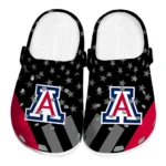 Arizona Wildcats Clogs - Stellar Stripes Theme Red Black