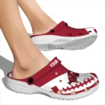 arkansas-razorbacks-clog-customized-football-motif-red-best-selling.webp