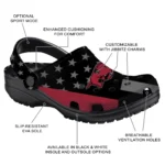 arkansas-razorbacks-clog-stellar-stripes-theme-red-black-best-selling.webp