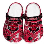 Arkansas State Red Wolves Clogs - Football Icons Scarlet