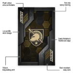army-black-knights-rug-hexagonal-grid-pattern-gold-best-selling.webp
