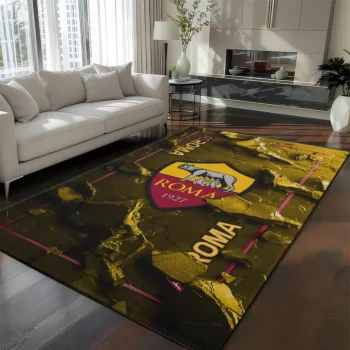 AS Roma Rug - Cracked Surface Design Red