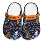 Auburn Tigers Clogs - Football Icons Navy Blue