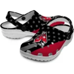 ball-state-cardinals-clog-stellar-stripes-theme-red-black-best-selling.webp