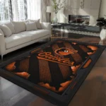 Baltimore Orioles Rug - Torn Mesh Orange