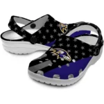 baltimore-ravens-clog-stellar-stripes-theme-purple-black-best-selling.webp