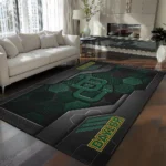 Baylor Bears Rug - Hexagonal Grid Pattern Green