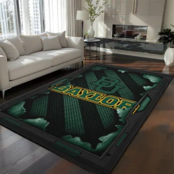 Baylor Bears Rug - Torn Mesh Green