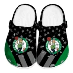 Boston Celtics Clogs - Stellar Stripes Theme Green Black