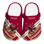 Boston College Eagles Clogs - Customized Football Motif Maroon