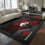 Bournemouth Rug - Hexagonal Grid Pattern Red