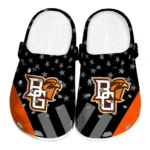 Bowling Green Falcons Clogs - Stellar Stripes Theme Orange Black
