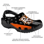 bowling-green-falcons-clog-stellar-stripes-theme-orange-black-best-selling.webp