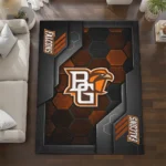 bowling-green-falcons-rug-hexagonal-grid-pattern-orange-best-selling.webp