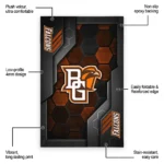 bowling-green-falcons-rug-hexagonal-grid-pattern-orange-best-selling.webp