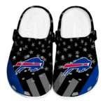 Buffalo Bills Clogs - Stellar Stripes Theme Blue Black