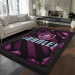 Burnley Rug - Torn Mesh Burgundy