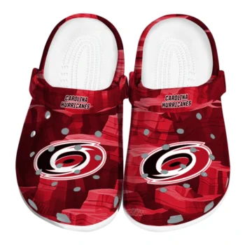 Carolina Hurricanes Clogs - Canyon Layers Red