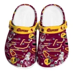 Central Michigan Chippewas Clogs - Football Icons Maroon