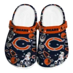 Chicago Bears Clogs - Football Icons Blue