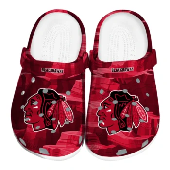 Chicago Blackhawks Clogs - Canyon Layers Red