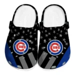 Chicago Cubs Clogs - Stellar Stripes Theme Blue Black