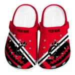 Cincinnati Bearcats Clogs - Personalized Football Motif Red