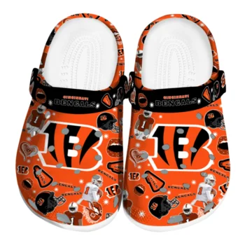 Cincinnati Bengals Clogs - Football Icons Orange