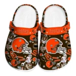 Cleveland Browns Clogs - Football Icons Brown
