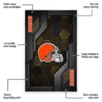 cleveland-browns-rug-hexagonal-grid-pattern-brown-best-selling.webp