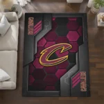 cleveland-cavaliers-rug-hexagonal-grid-pattern-wine-best-selling.webp