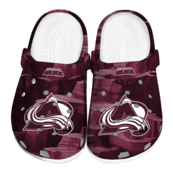 Colorado Avalanche Clogs - Canyon Layers Burgundy