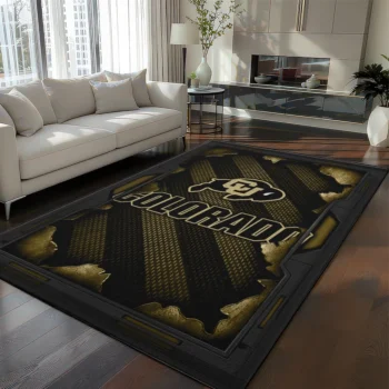 Colorado Buffaloes Rug - Torn Mesh Gold