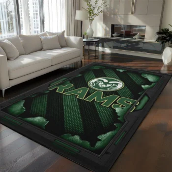 Colorado State Rams Rug - Torn Mesh Green