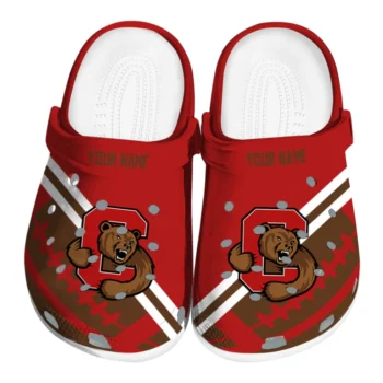 Cornell Big Red Clogs - Custom Football Motif Red