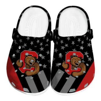 Cornell Big Red Clogs - Stellar Stripes Theme Red Black