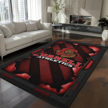 Cornell Big Red Rug - Torn Mesh Red