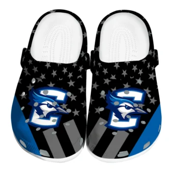 Creighton Bluejays Clogs - Stellar Stripes Theme Blue Black