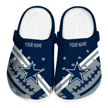 Dallas Cowboys Clogs - Customized Football Motif Blue