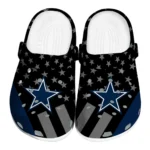 Dallas Cowboys Clogs - Stellar Stripes Theme Blue Black